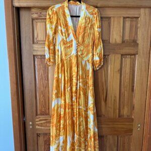 Cult Gaia Printed Long Dress (Size: M)